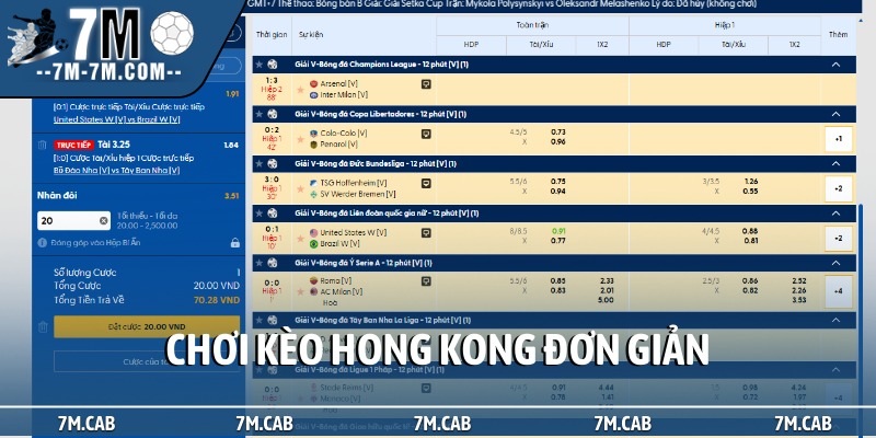 Chơi kèo Hong Kong đơn giản
